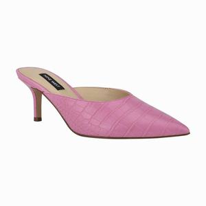 Nine West Ali Pointy Toe Mules - Pink - Ireland (YR0518423)